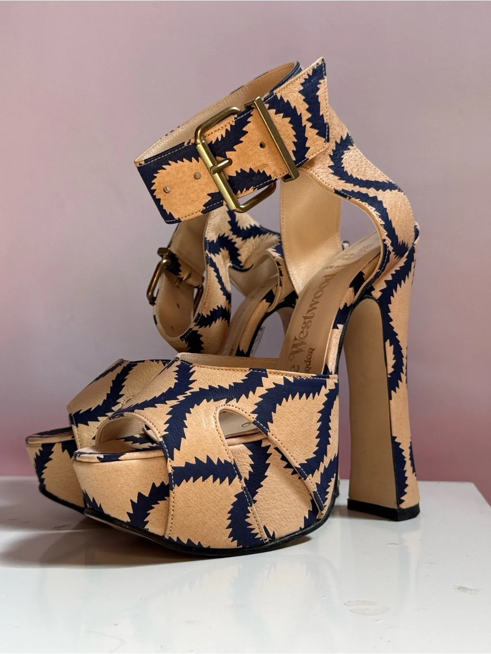 Vivienne Westwood SS13 BRAND NEW ELEVATED REGENT SLAVE SANDAL SQUIGLLE IT38 US8